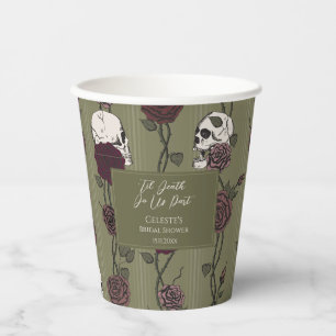 Gobelets En Papier Jusqu'à ce que la mort nous sépare Coupe de mariag