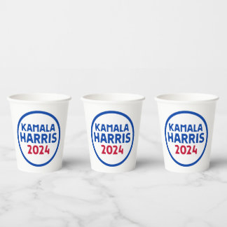 Gobelets En Papier Kamala Harris pour le président 2024