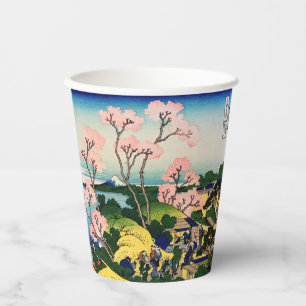 Gobelets En Papier Katsushika Hokusai - Gotenyama, Tokaido, Shinagawa