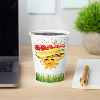 GOBELETS EN PAPIER KISSES DE SOLEIL