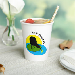 Gobelets En Papier Kiwi Bird & New Zealand party / boissons