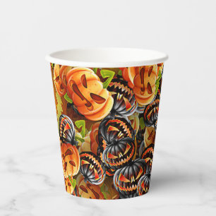 Gobelets En Papier La nuit des Citrouilles effrayants