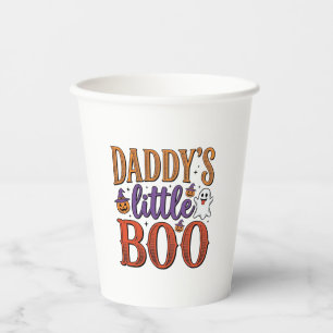Gobelets En Papier La petite Boo vintage Halloween de papa