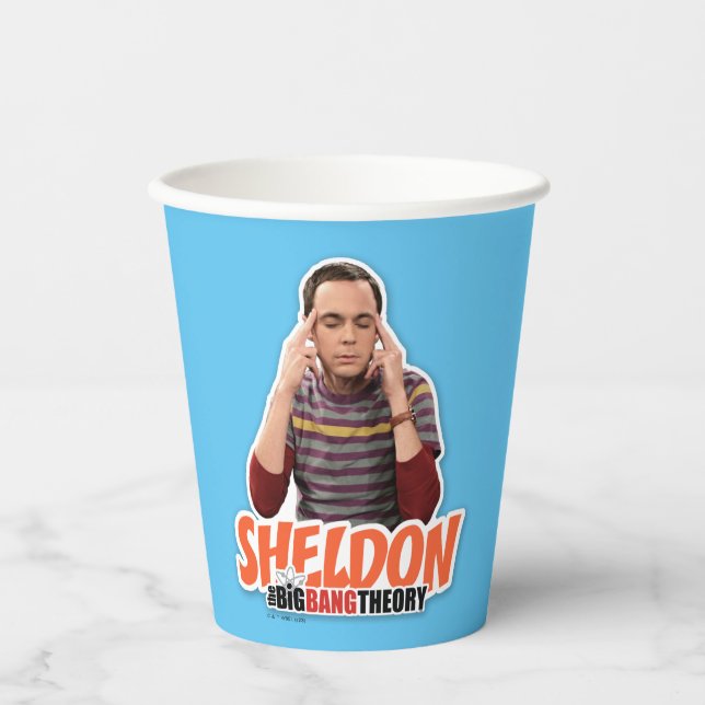 Gobelets En Papier La théorie du Big Bang | Sheldon (Recto)