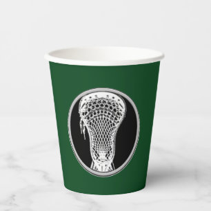 Gobelets En Papier Lacrosse Sports Green