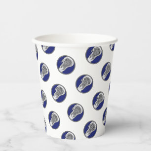 Gobelets En Papier Lacrosse Team Blue