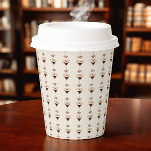 Gobelets En Papier L'amour brasse la Fête des mariées Espresso Martin