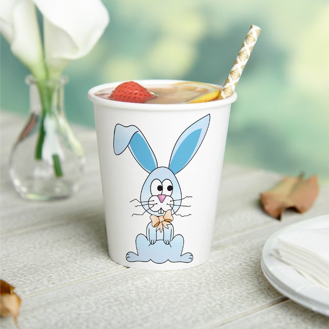 Gobelets En Papier Lapin De Pâques Avec Cravate De Bow (Créateur téléchargé)
