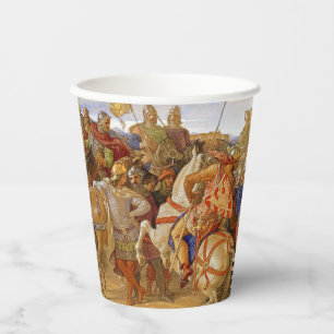 Gobelets En Papier Le roi Arthur et les chevaliers de la table ronde