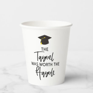 Gobelets En Papier Le Tassel Vaut La Fête De La Graduation Hassle