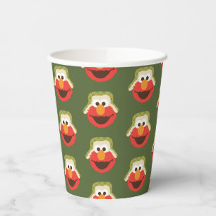 Gobelets En Papier Le visage d'Elmo Woodland