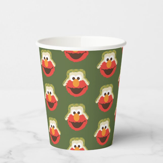 Gobelets En Papier Le visage d'Elmo Woodland (Gauche)