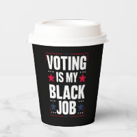 Le vote amusant est mon métier noir vintage