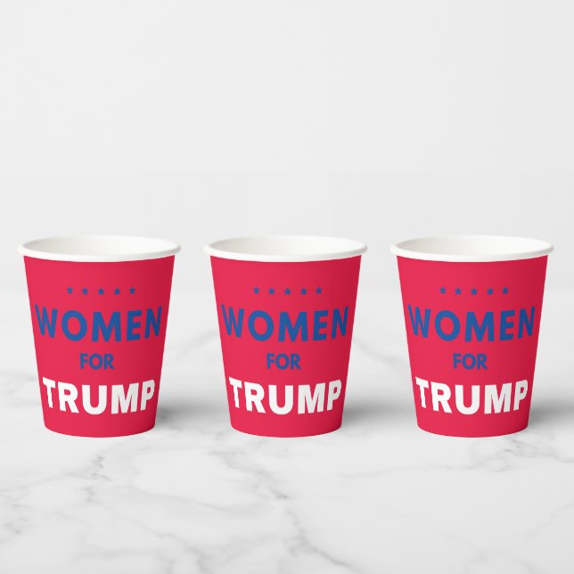 Gobelets En Papier Les Femmes Pour Trump (Multi)