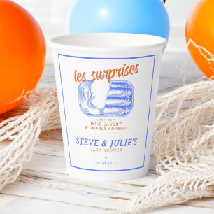 Gobelets En Papier Les Sardines Poisson Twins Triplets Multiples