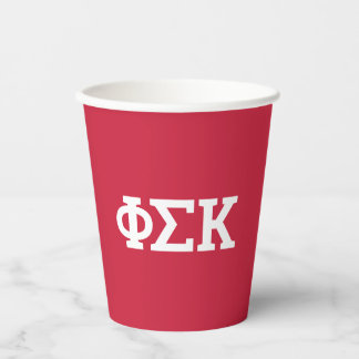 Gobelets En Papier Lettres Phi Sigma Kappa