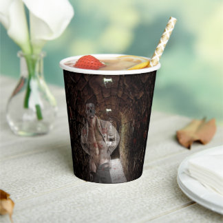 Gobelets En Papier L'homme fantomatique transparent d'Halloween de Sl
