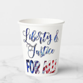 Gobelets En Papier Liberté Et Justice Pour Tous