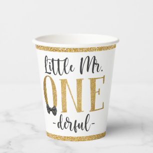 Gobelets En Papier Little Mr One Derful 1er Anniversaire tasse de pap
