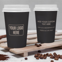 Logo d'affaires minimaliste Café noir doux simple