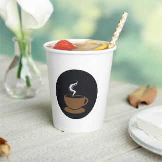 Gobelets En Papier Logo de la coupe du café Mug