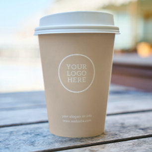 Gobelets En Papier Logo de l'entreprise Tasses de papier d'entrepri