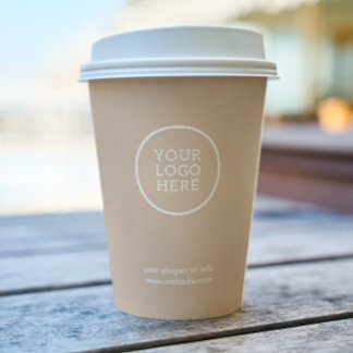 Gobelets En Papier Logo de l'entreprise | Tasses de papier d'entrepri