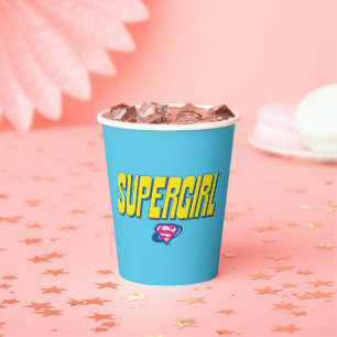 Gobelets En Papier Logo Pop Supergirl