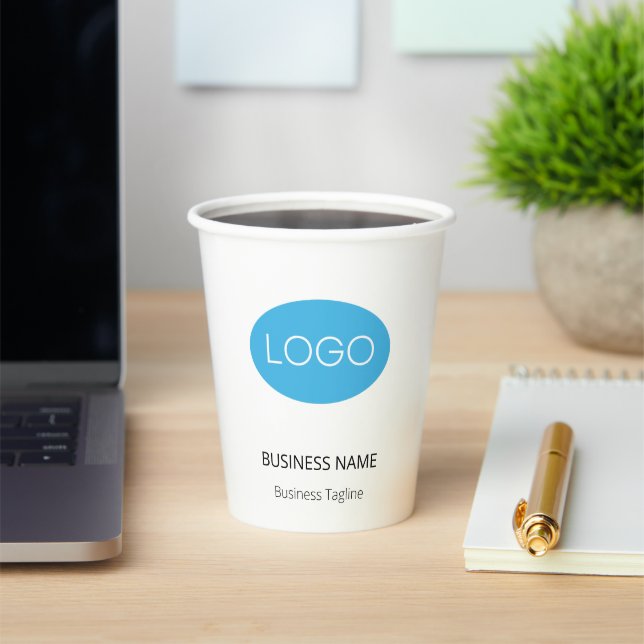 Gobelets En Papier Logo professionnel personnalisé (Insitu)