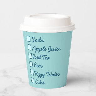 Gobelets En Papier Logo Professionnel Servir Des Boissons Frais De Ma