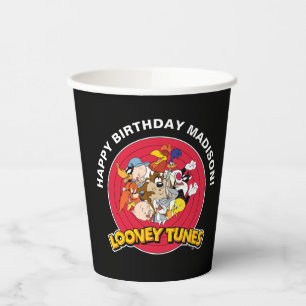 Gobelets En Papier LOONEY TUNES™ - Groupe de caractères Anniversair