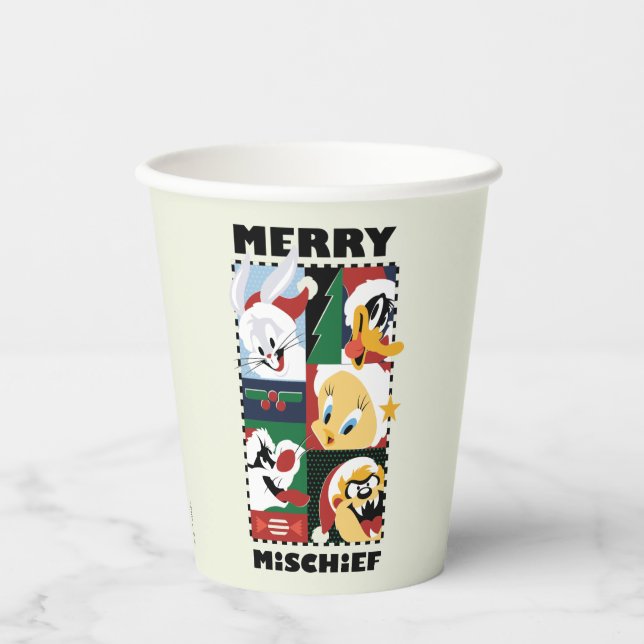 Gobelets En Papier LOONEY TUNES™ Joyeux Mischief (Recto)