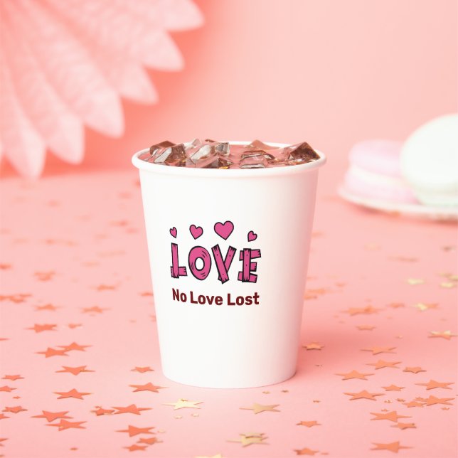 Gobelets En Papier LOVE Mugs (Insitu)