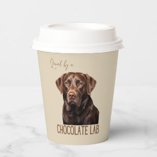 Gobelets En Papier Loved By A Chocolate Lab Labrador Dog Lover