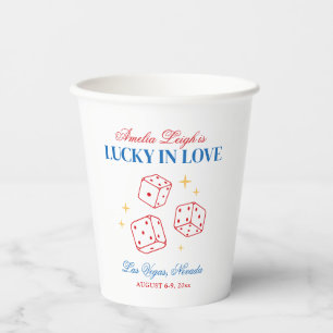 Gobelets En Papier Lucky In Love Casino Bachelorette Week-end
