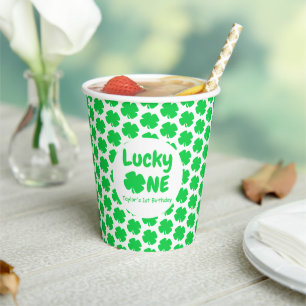 Gobelets En Papier Lucky One 1er Anniversaire Coupes de papier