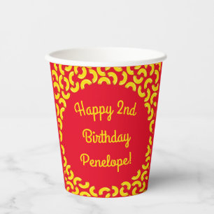 Gobelets En Papier Mac et Fromage Enfant 1er Anniversaire Parti Macar