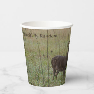 Gobelets En Papier Magnifiquement Random : cerf blanc BROUILLER tasse