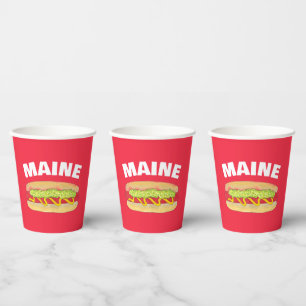 Gobelets En Papier Maine Red Snapper Hotdog Portland ME Food Cookout