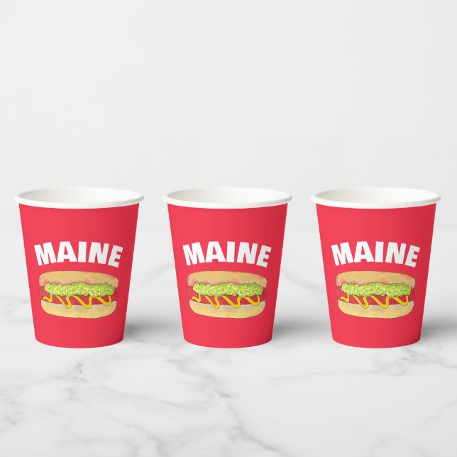 Gobelets En Papier Maine Red Snapper Hotdog Portland ME Food Cookout (Multi)