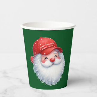 Gobelets En Papier Make Christmas Great Again Maga GOP Santa