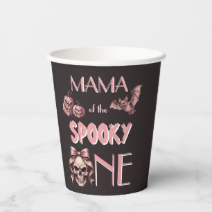 Gobelets En Papier Maman du squelette rose et chauve-souris de Pinkow