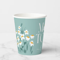 Maman pour être marguerite baby shower floral nouv