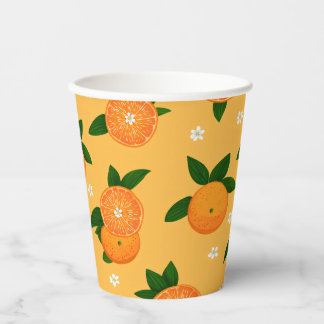 Gobelets En Papier Mandarines d'été