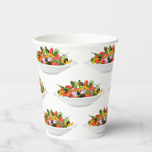Gobelets En Papier Mangez plus de plantes frais motivation salade let