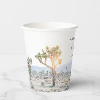 Gobelets En Papier Mariage Boho de Joshua Tree simple