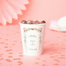 Mariage Floral Arc Rustique Vintage Rose Pâle