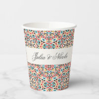 Mariage géométrique en treillis marocain