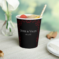 Mariage gothique rouge et noir