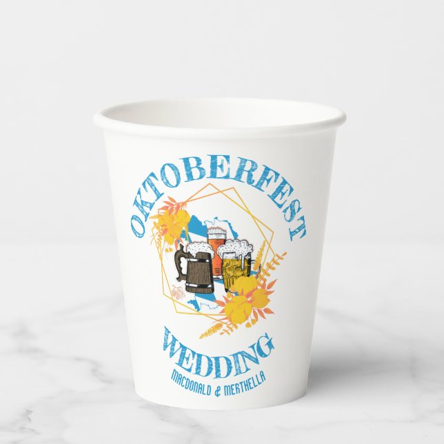 Gobelets En Papier Mariage OKTOBERFEST (Recto)